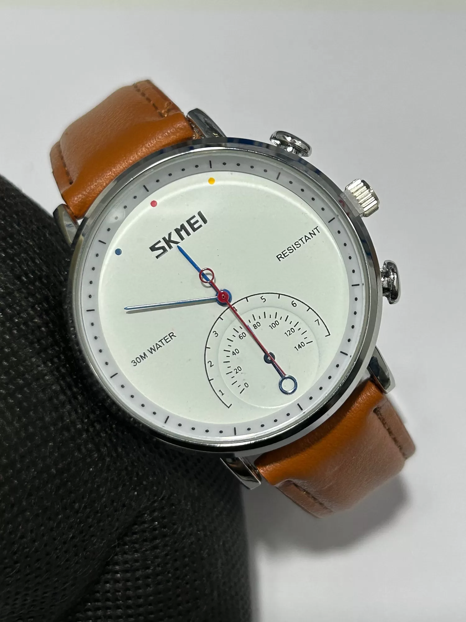 Skmei Simple Fashion Casual Mens Watch Leather Strap
