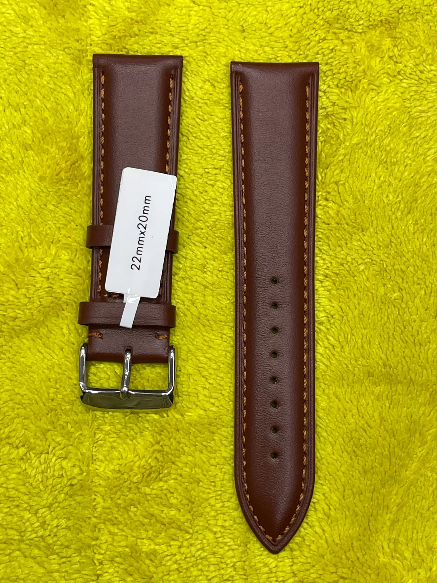 Generic Watch Strap Brown 22MM