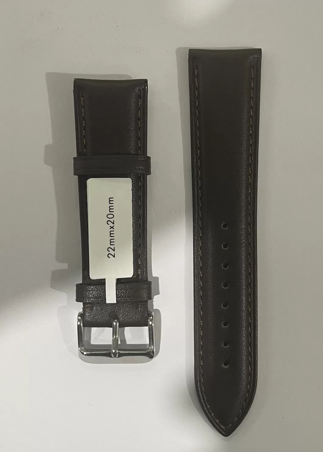 Generic 22mm Dark Brown Watch Strap
