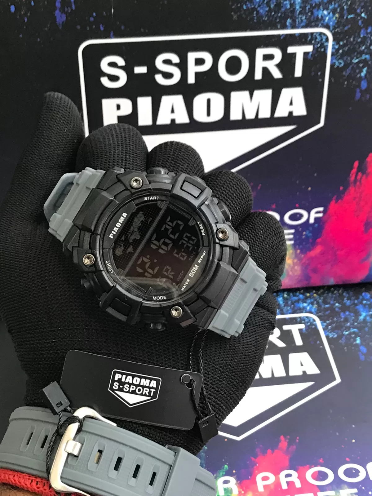 Piaoma Mens Casual Grey Watch