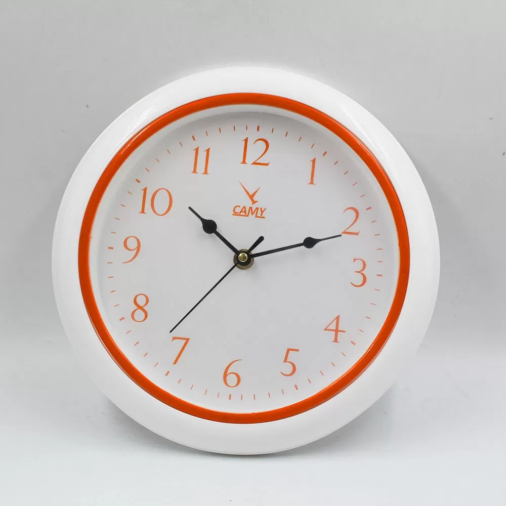 Orange Wall clock Precise Quartz