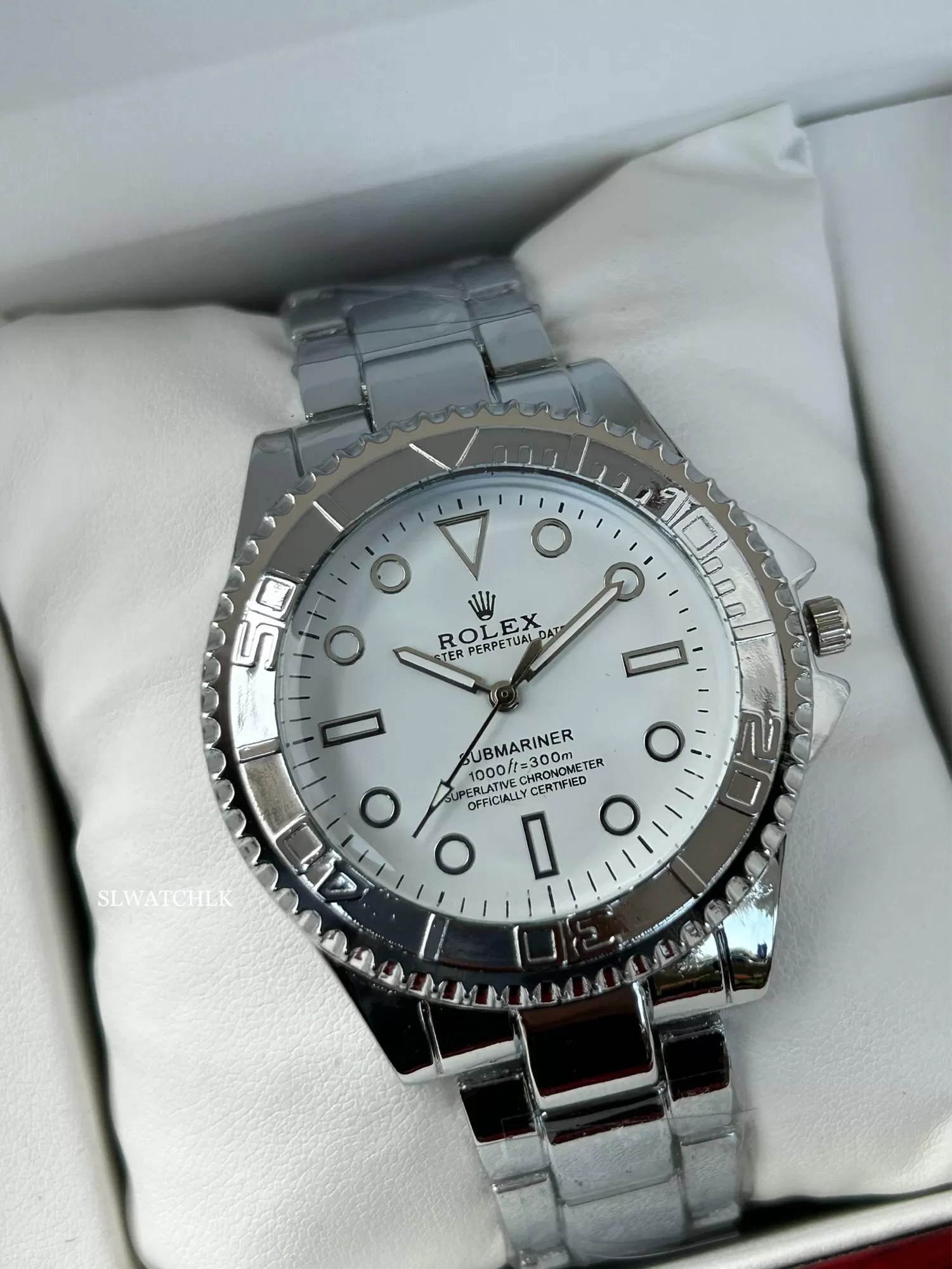 Rolex Casual Watch For Boys Silver
