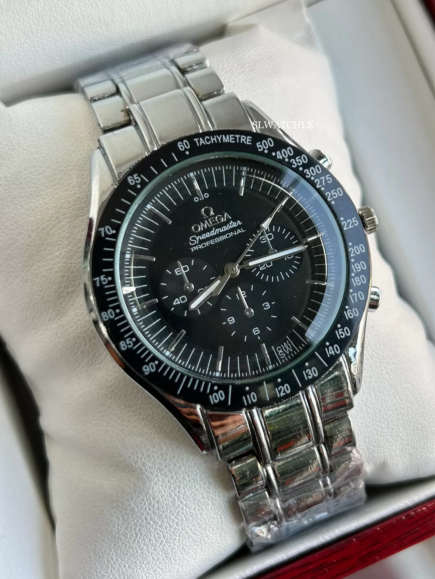 Omega Men Casual Silver Watch