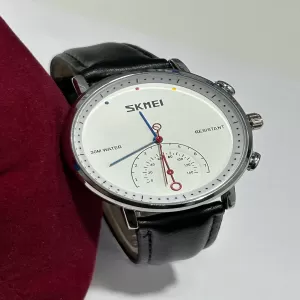 Skmei Simple Fashion Casual Mens Watch Leather Strap
