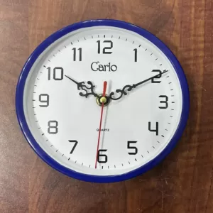 Carlo Blue Wall Clock