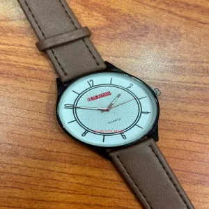 Brown Mens Fashion Strap Watch Brown Color