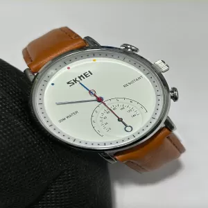 Skmei Simple Fashion Casual Mens Watch Leather Strap