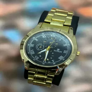 Generic Mens Luxury Gold Analog Quartz Watch