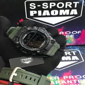 Piaoma Mens Casual Green Watch