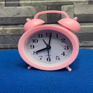 Pink Alarm Clock Table Clock for Home & Office