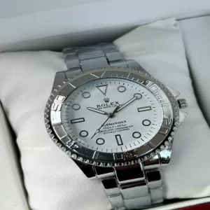 Rolex Casual Watch For Boys Silver