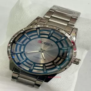 Curren Mens Watch Silver Fashion