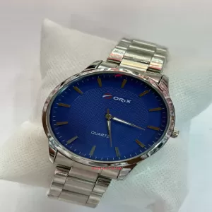 Generic Mens Casual Blue Face Quartz Fashion Wristwatch
