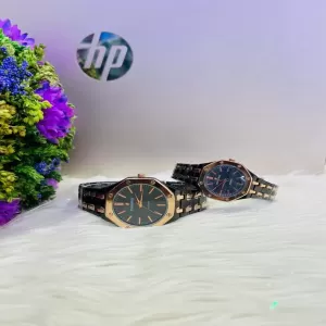 Generic Two Tone New Couple Fashion Watch