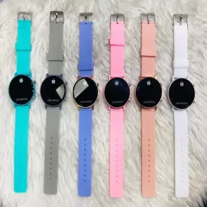 Generic White Casual LED Watch for Men Women Kids