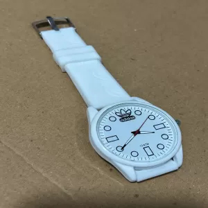 adidas Boys Casual Rubber White Watch