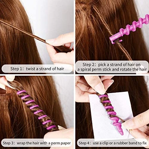 Generic 12 Pcs Plastic Spiral Hair Perm Rods - image 2