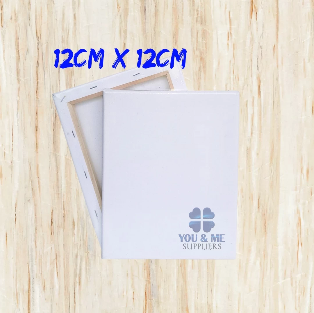 12cm X 12cmWhite Blank Artist Canvas Board
