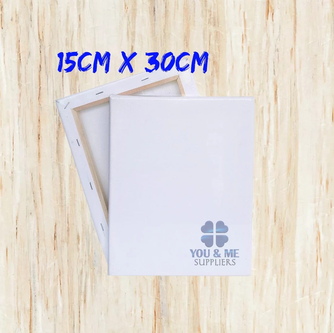 15cmX 30cm White Blank Artist Canvas Board - image 1