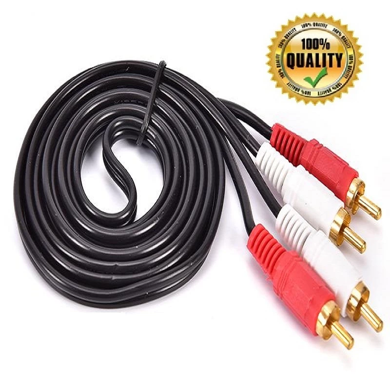 1.5M 2RCA Male to 2RCA Male Stereo Audio Cable