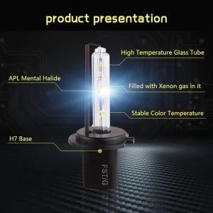 2PCS 35W HID Xenon Light Bulb H3 - image 2