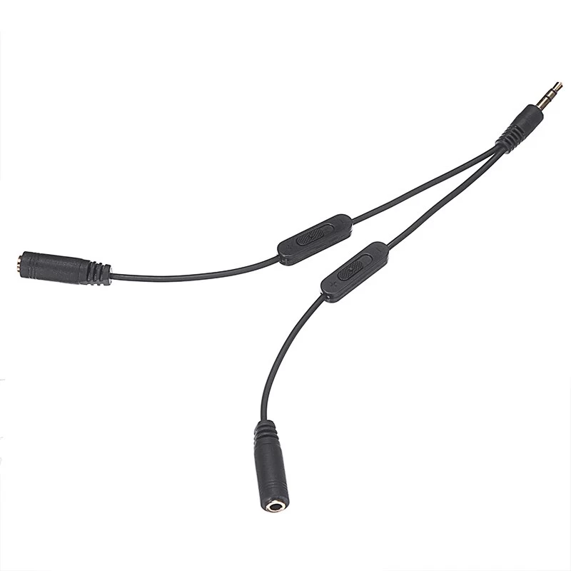 3.5mm Audio Jack Splitter Cable Separate Volume Control - image 7