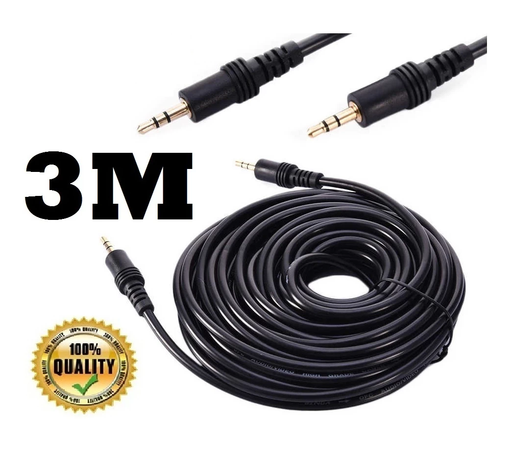 3M 3.5mm Jack Audio Cable 3.5 Male to Male AUX Cable