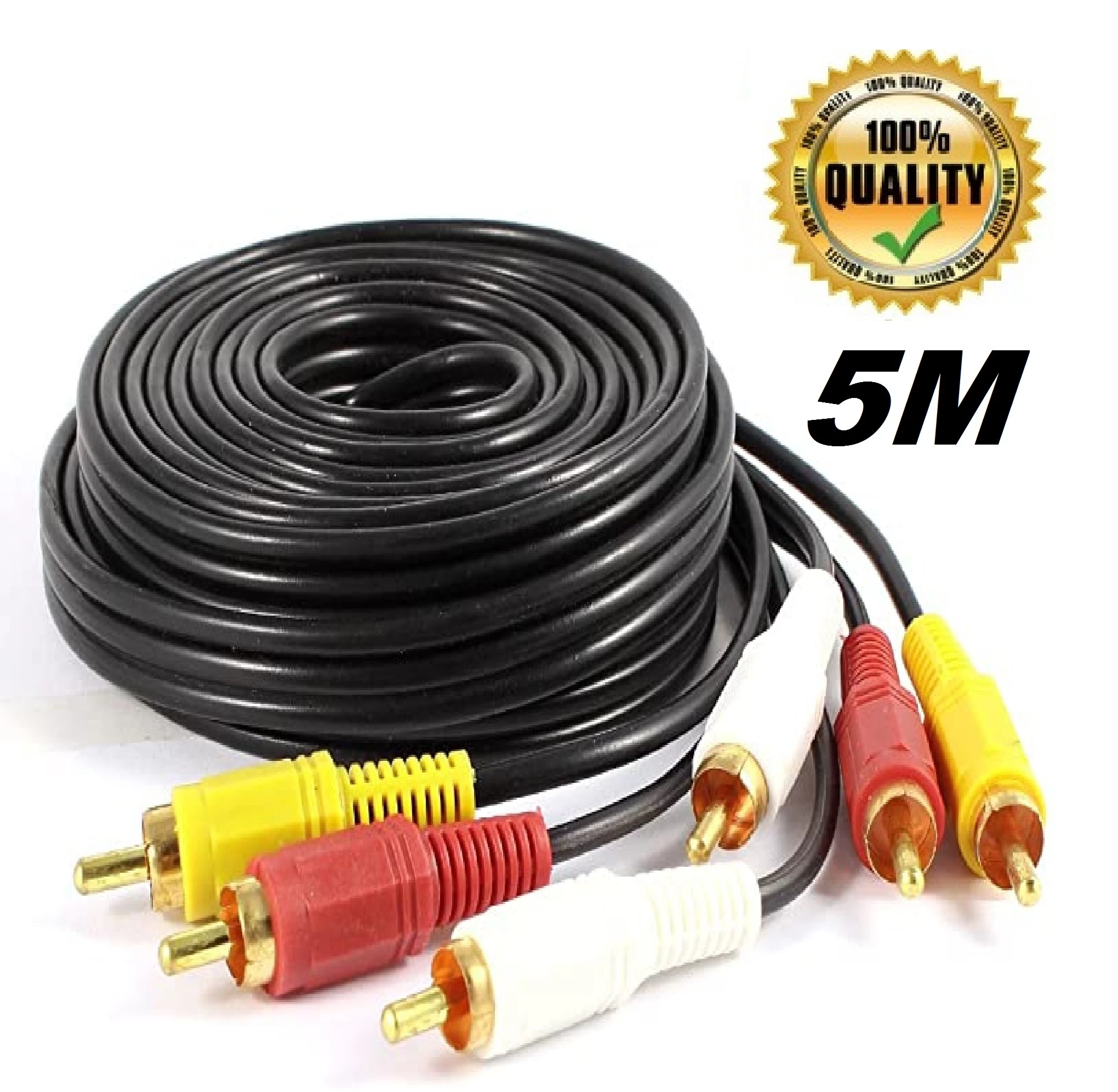 5M Audio Video Cable Length DVD Player TV Universal