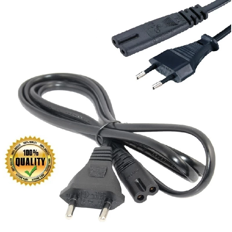 AC Power Adapter Cord Cable Eu Plug 2 pin - image 1