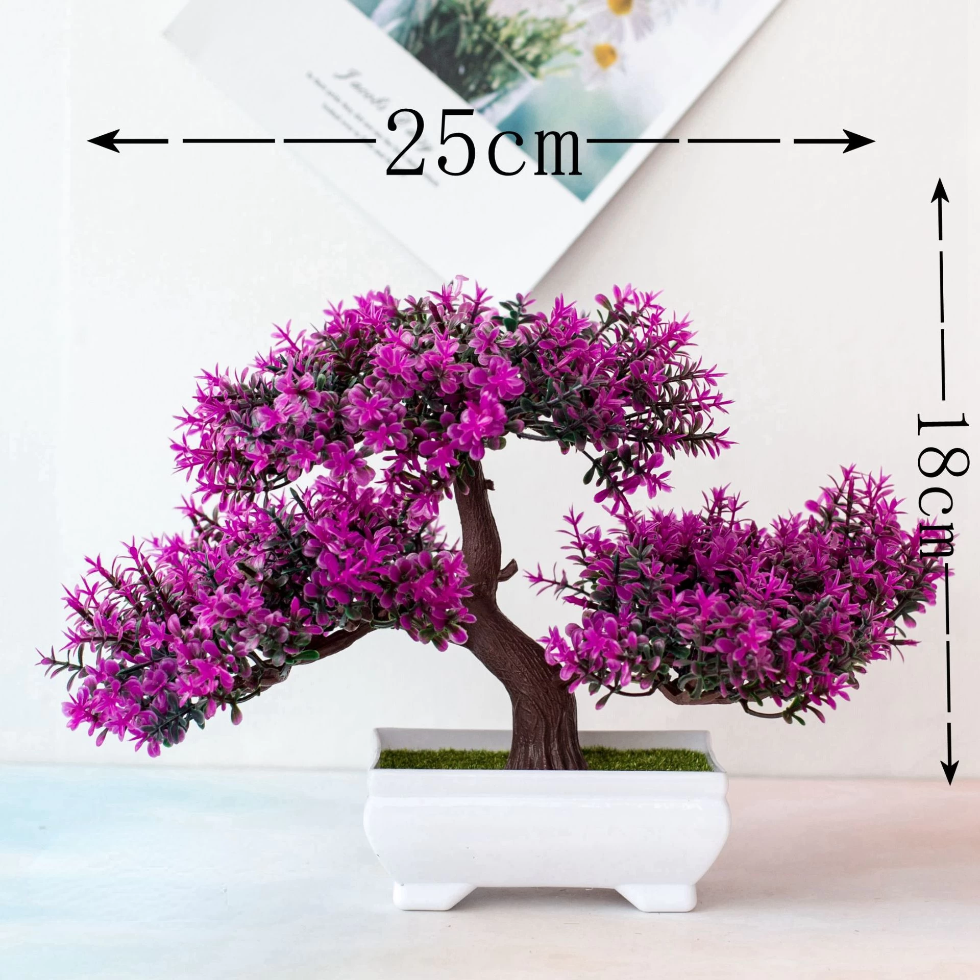 Generic Artificial Bonsai Plastic Small Tree - image 2