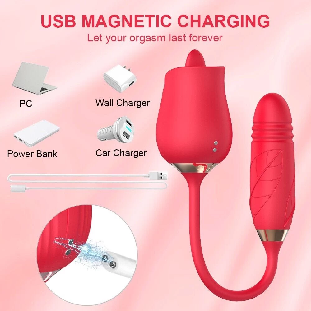 Bullet Licking & Thrusting G Spot Vibrator Anal Toys - image 2