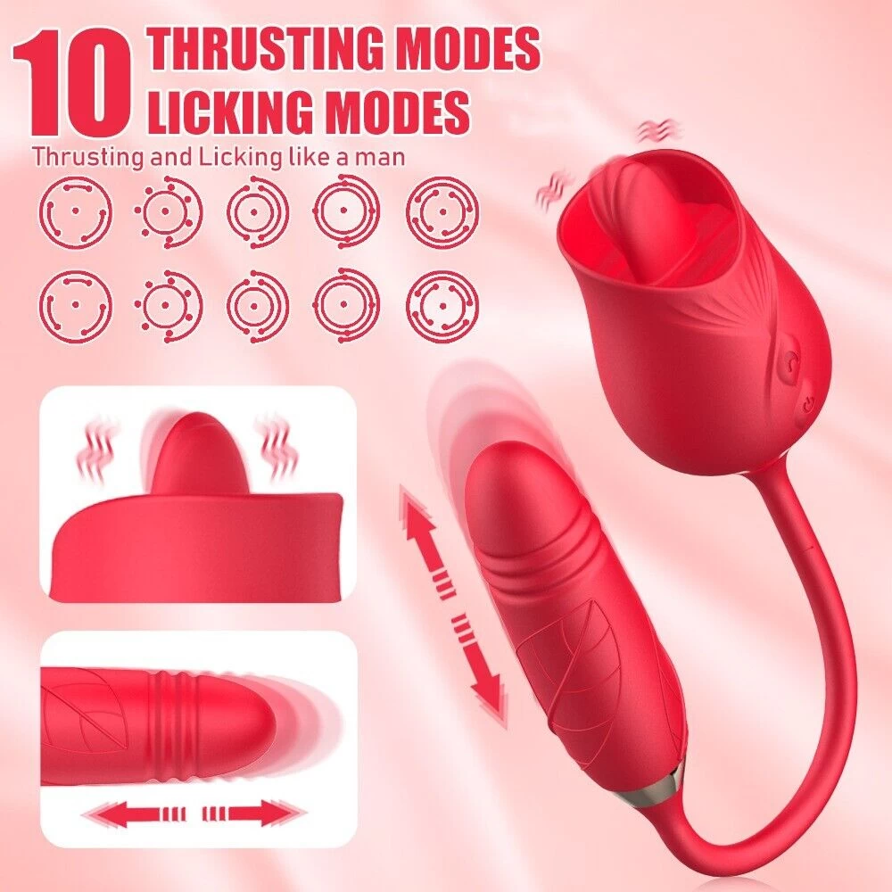 Bullet Licking & Thrusting G Spot Vibrator Anal Toys - image 3