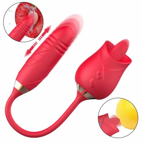 Bullet Licking & Thrusting G Spot Vibrator Anal Toys
