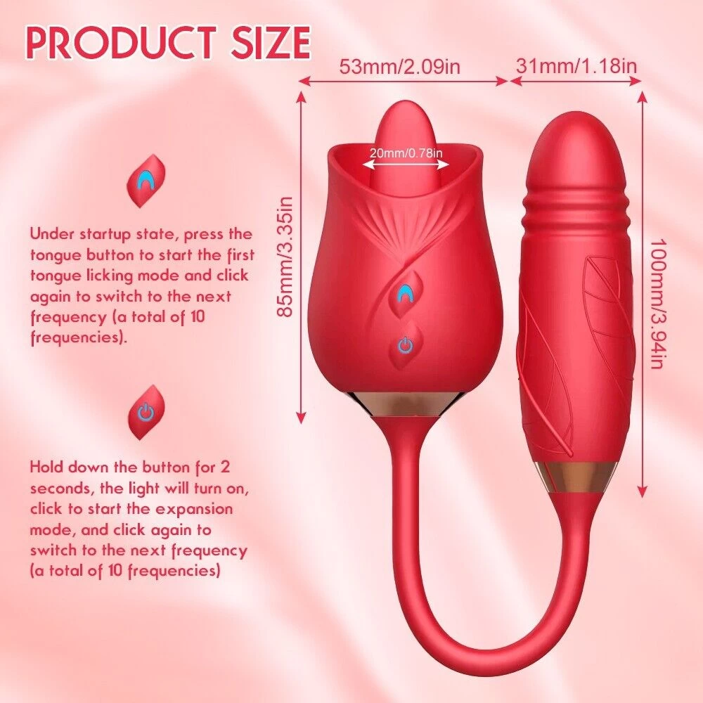 Bullet Licking & Thrusting G Spot Vibrator Anal Toys - image 7