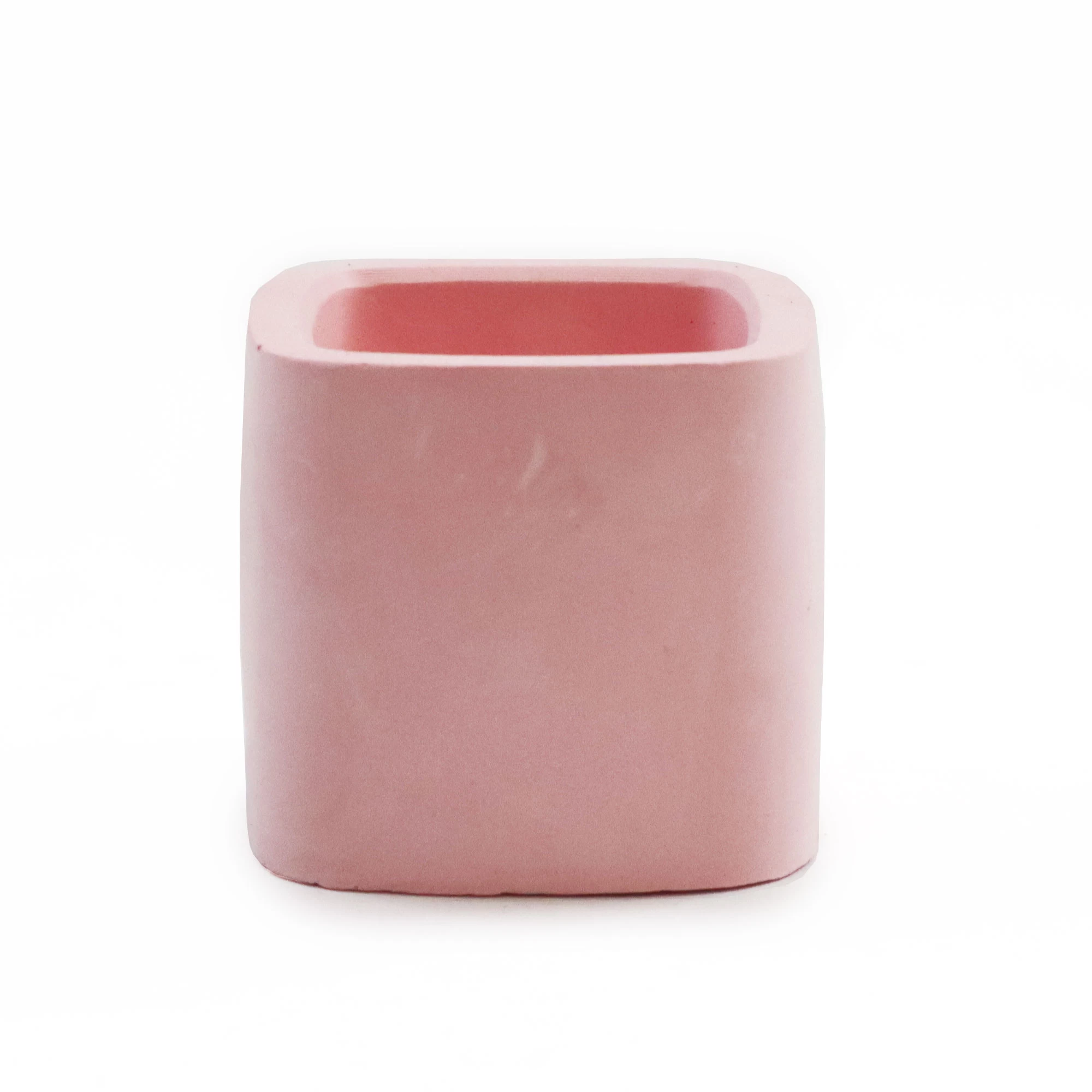 Mini Pink Cactus Cement Succulent Pot Planter