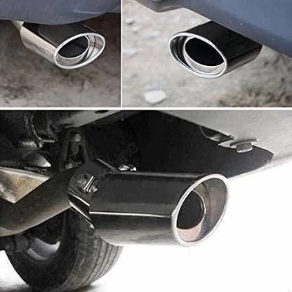 Car Universal Muffler Tip Silencer End Nickel - image 2