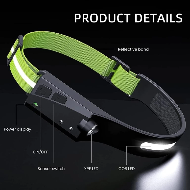 Generic COB LED Head Lamp with Induction Sensor - image 2