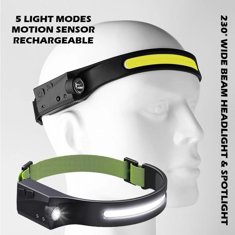 Generic COB LED Head Lamp with Induction Sensor - image 3