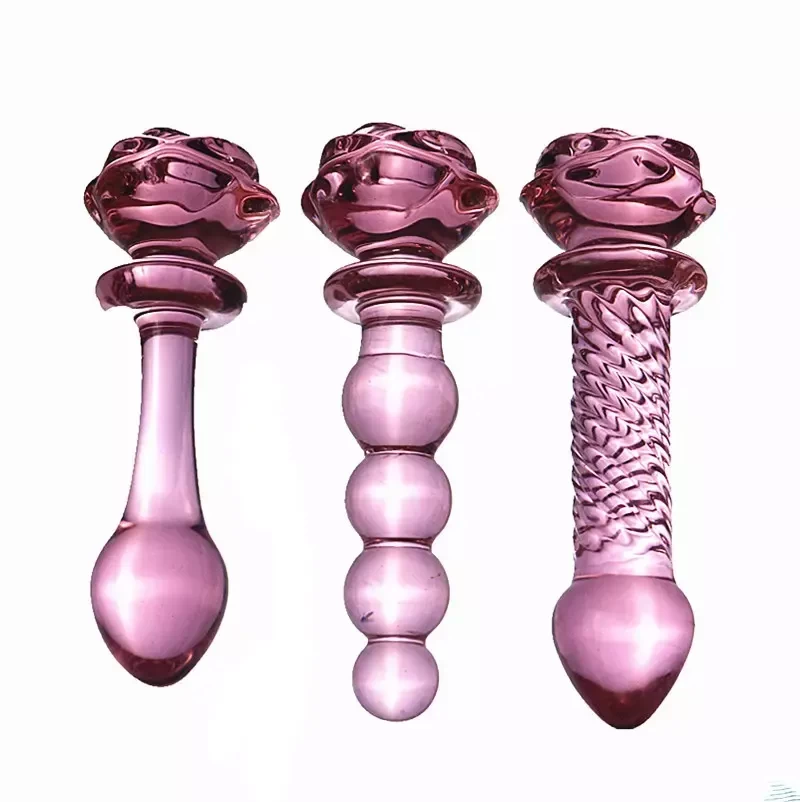 Generic Flower Anal Plug Crystal Glass Dildo - image 6