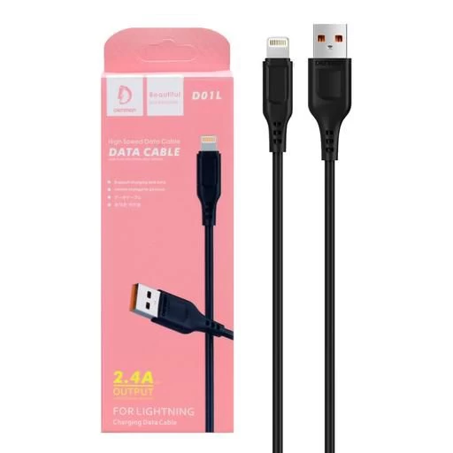 Denmen D01L High Speed Data Cable 2.4A - Lightning USB - image 4