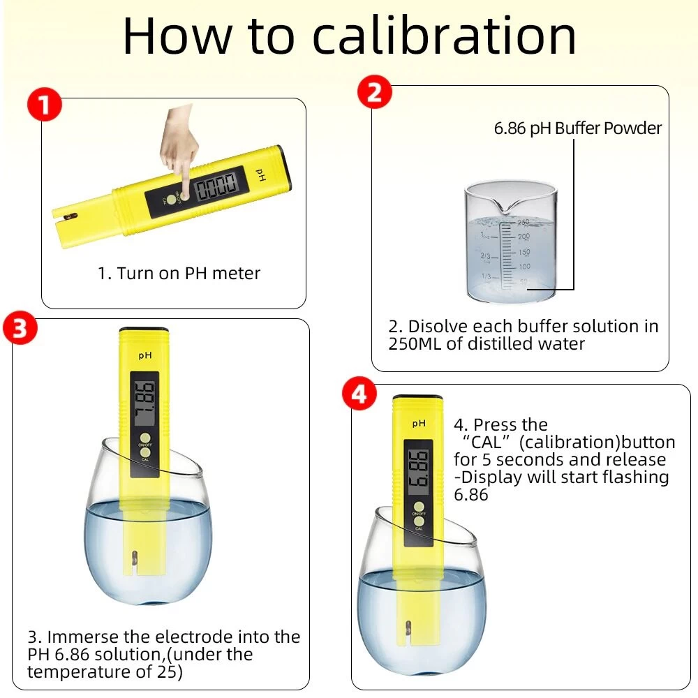 Digital pH Meter for Water Brewing Food with Battery - image 5