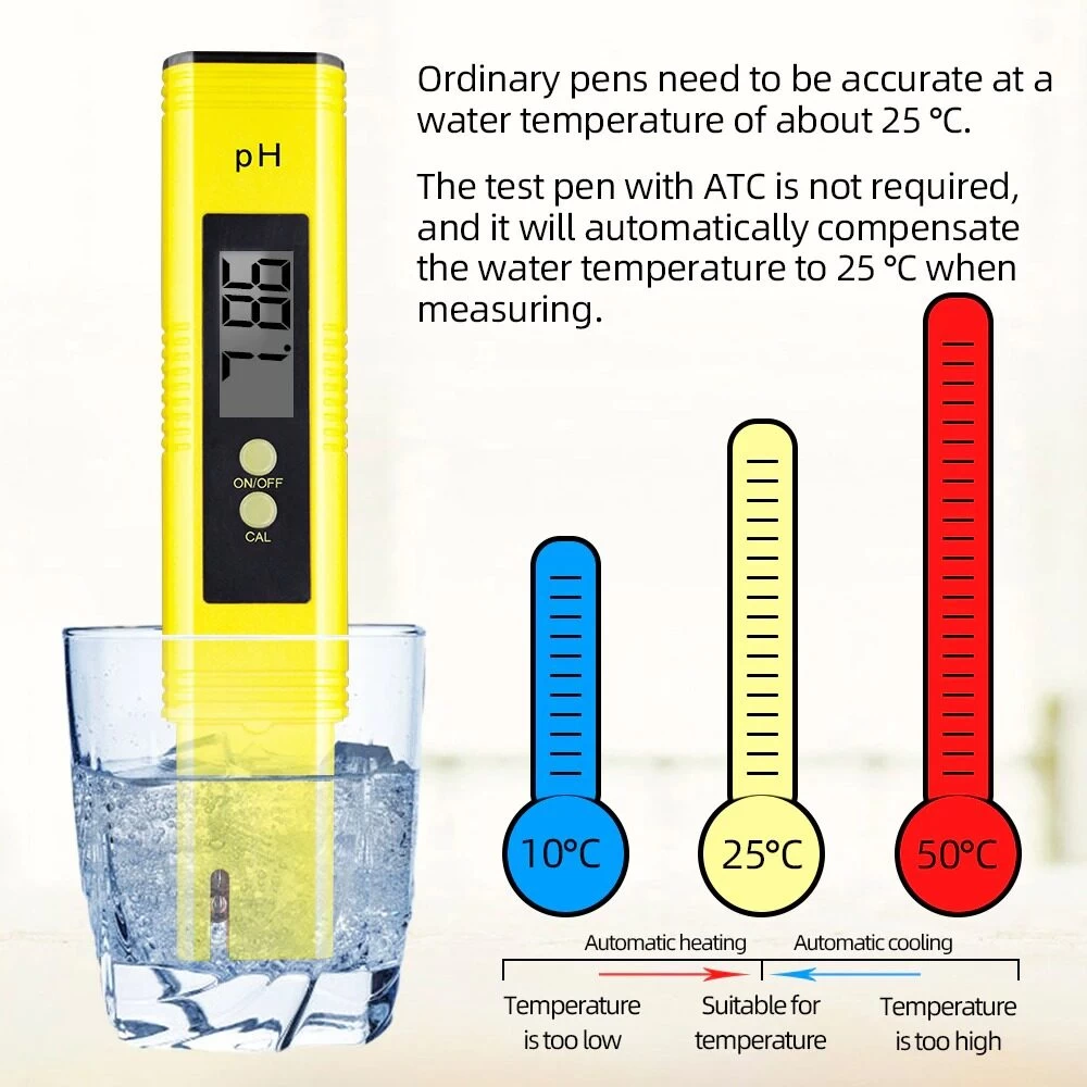 Digital pH Meter for Water Brewing Food with Battery - image 3