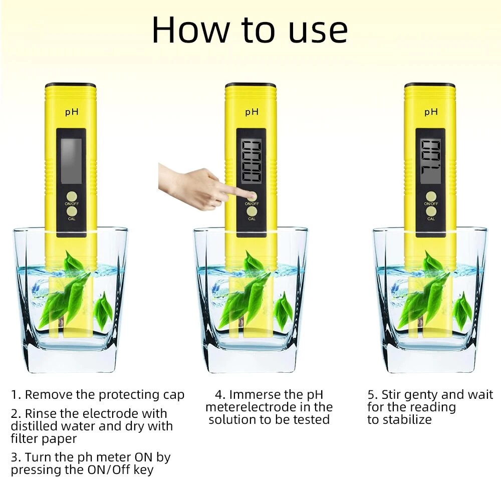 Digital pH Meter for Water Brewing Food with Battery - image 4