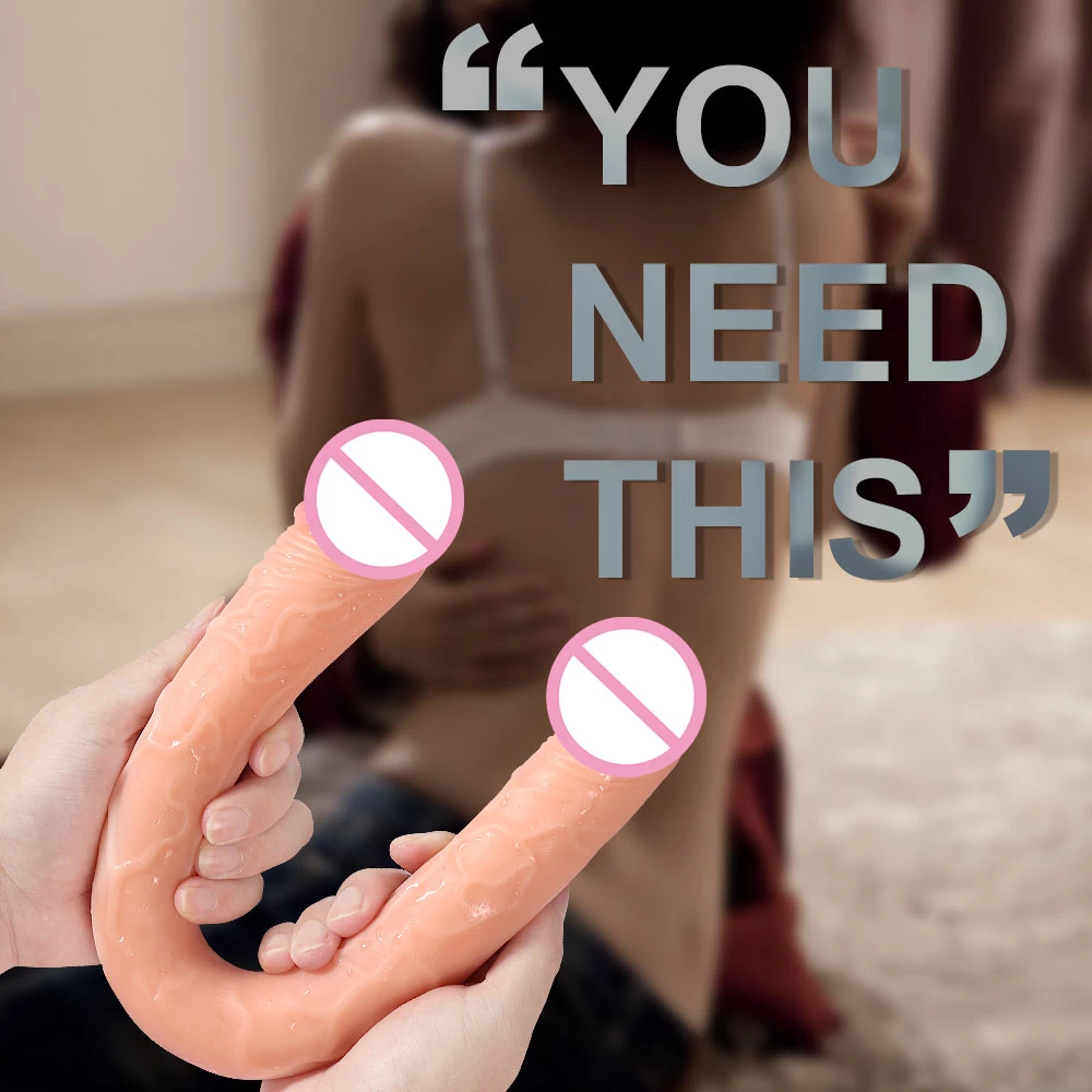 Generic Double-headed Dildo Realistic Lesbian Sex Toy - image 5