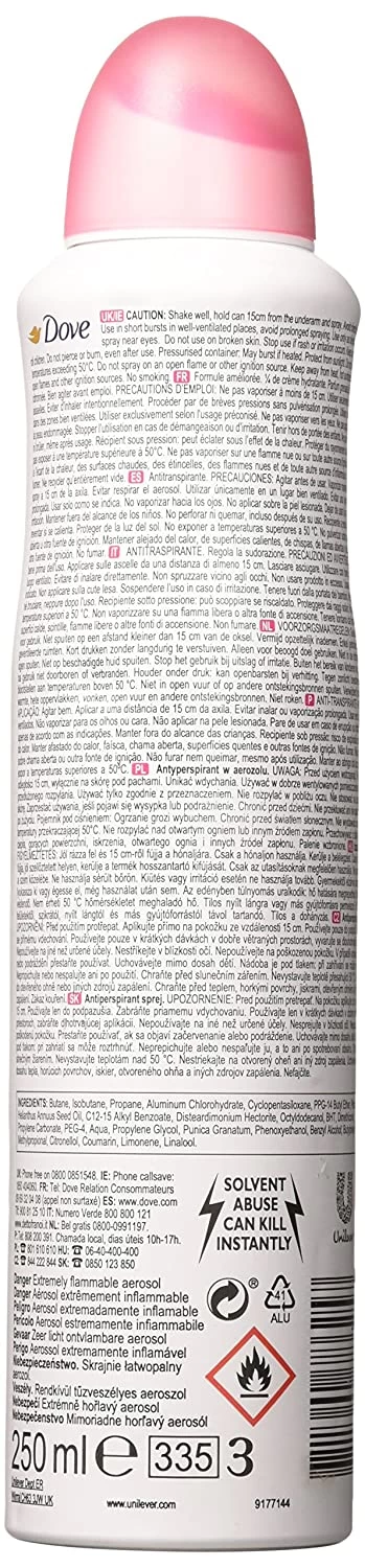 DOVE MEN + CARE Go Fresh Body Spray Pomegranate & Lemon - image 3