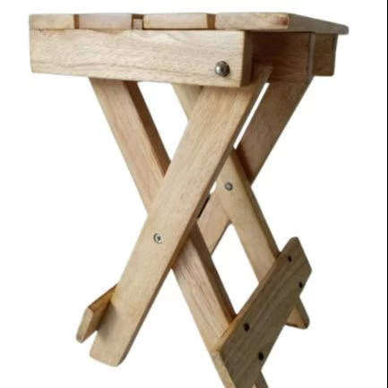 Generic Foldable Stool Treated Rubber Wood