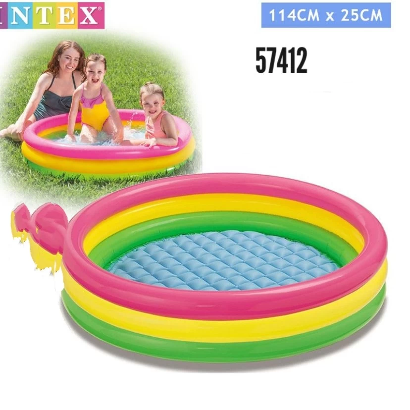 Intex 57412 3 Ring Sunset Glow Baby swming Pool - image 2