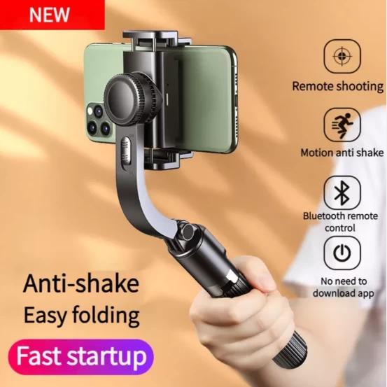 Generic Q08 Anti-shake Gimbal Stabilizer Extendable Selfie Stick - image 5