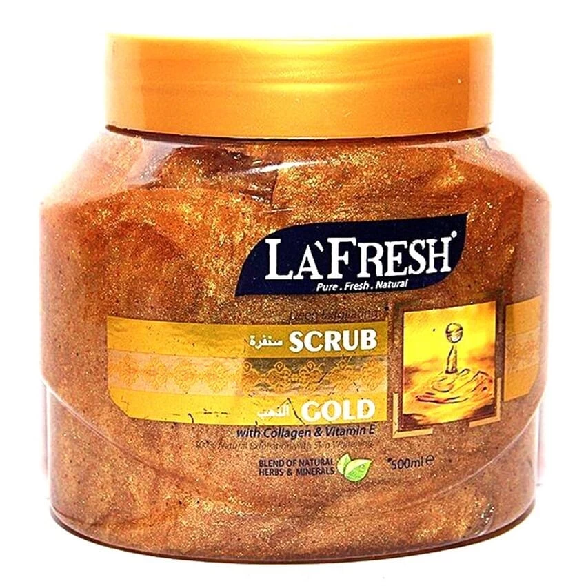 LA FRESH Gold Scrub 500ml Face & Body