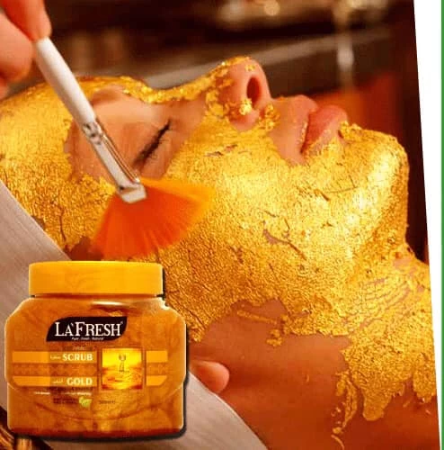 LA FRESH Gold Scrub 500ml Face & Body - image 3